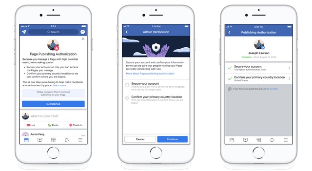 Facebook Wants Pages With ‘Large US Audience’ to Verify Their Location