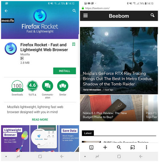Mozilla’s Data-Saving ‘Firefox Rocket’ Android Browser Now Available in India