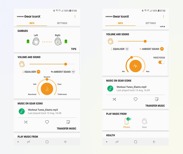 Gear iconx best sale app android