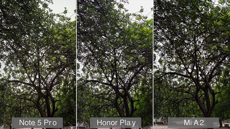 Honor Play vs Redmi Note 5 Pro vs Mi A2 Camera