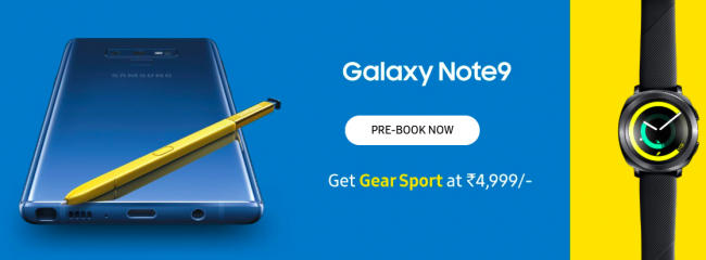 Samsung Galaxy Note 9 Starts at Rs 67,900 in India; Pre-Bookings Now Open