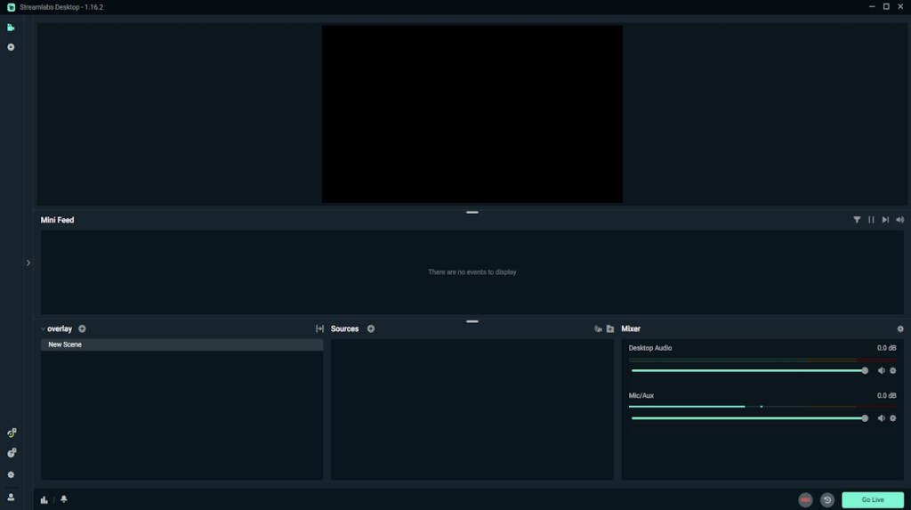 Streamlabs OBS interface