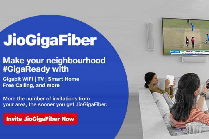 Jio GigaFiber preview offer