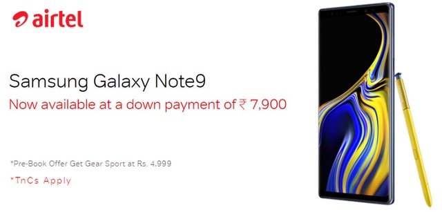 Airtel Offering Galaxy Note 9 at Rs 7,900 With 24-Month Plan, Free Amazon Prime