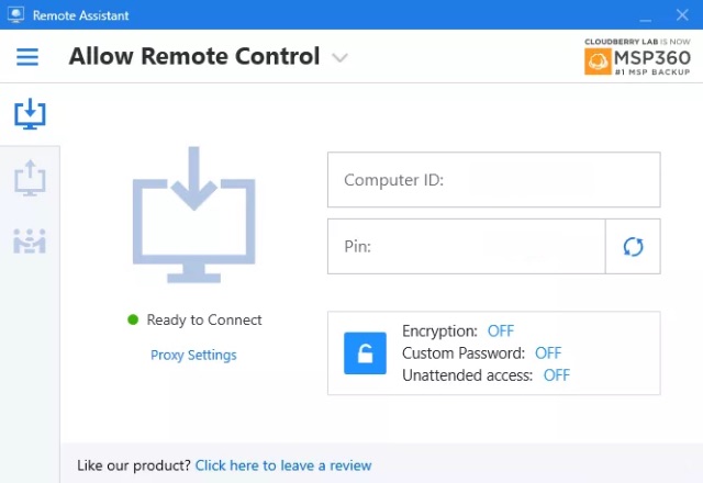 remote assistant cloudberry