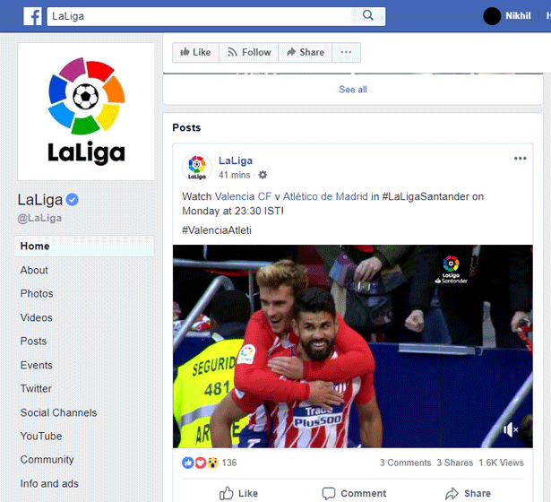 La Liga on Facebook: Disastrous Debut For Facebook Watch in India