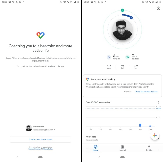 google fit redesign new new