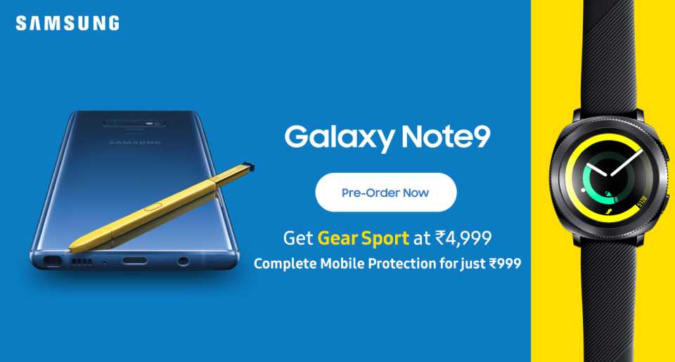 Galaxy note cheap 9 watch offer