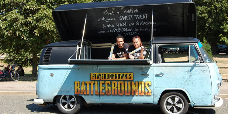 Iconic PUBG Van Used to Distribute Free Ice Cream and Merchandise in England