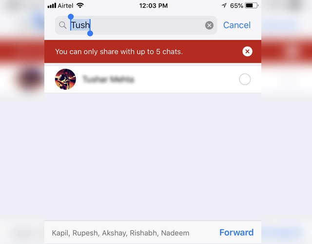 WhatsApp Forward Limits Feature is Now Live on iOS