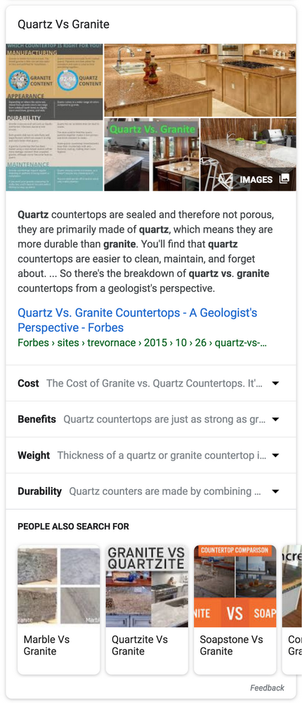 Google Search Featured Snippet