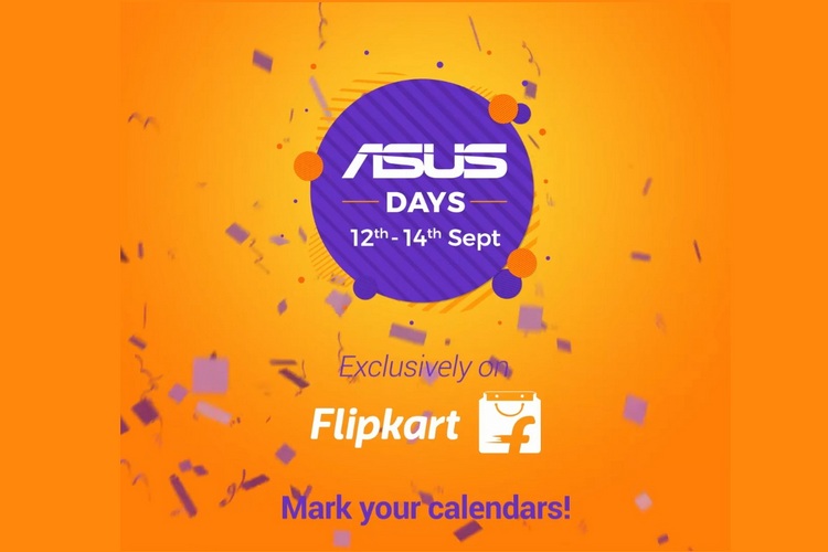 Asus Days Flipkart website