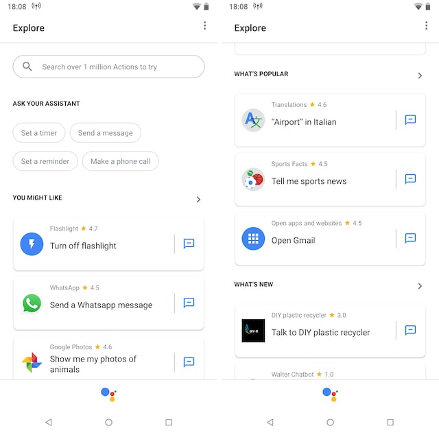 Google Assistant Explore