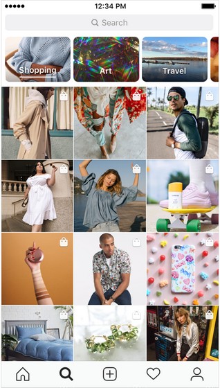 Instagram Adds Personalized Shopping Tab in Explore Section