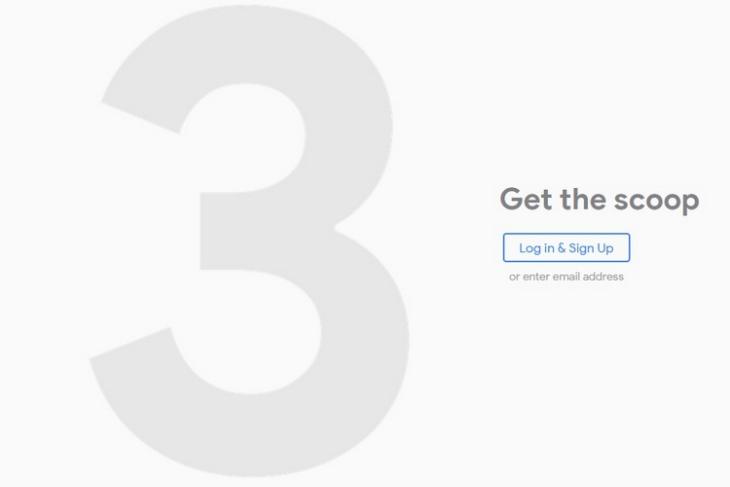 Pixel 3 Teaser website