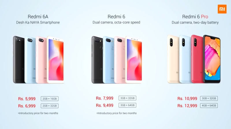 Redmi 6 Series in India: Here Are The Launch Offers