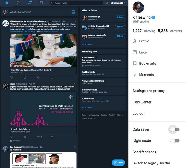 Massive Redesign Brings Progressive Web App Support to Twitter Along With New UI