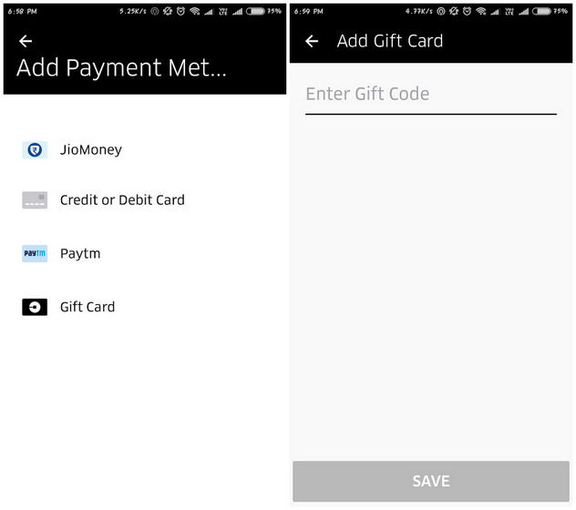 You Can Now Give Rides and Meals to Friends With Uber Gift Cards