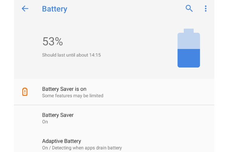 Android Pie battery saver