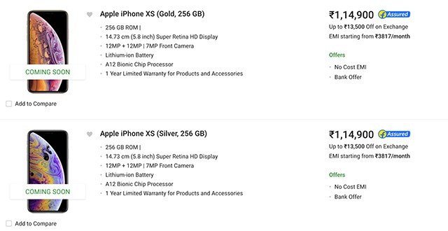 iPhone XS and XS Max Start Shipping In India: Where To Buy