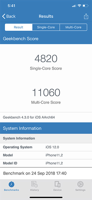 iPhone XS Benchmark Scores are Insane