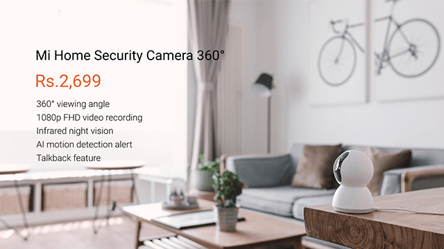 Xiaomi's Rs 2,699 Mi Home Security Camera 360 Can Also See In The Dark