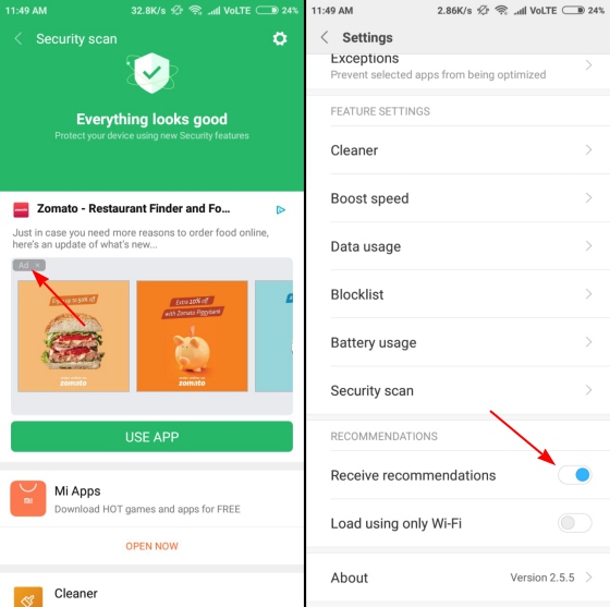 miui security app