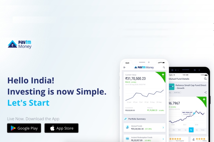 paytm money app featured website