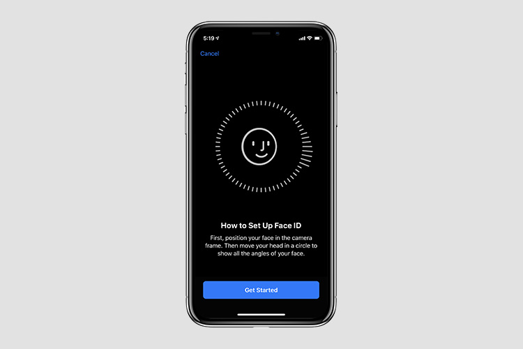 set up second face face id ios 12