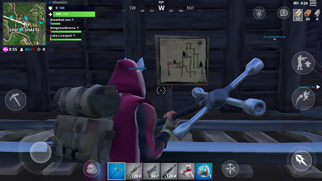 follow treasure map found in shifty shafts