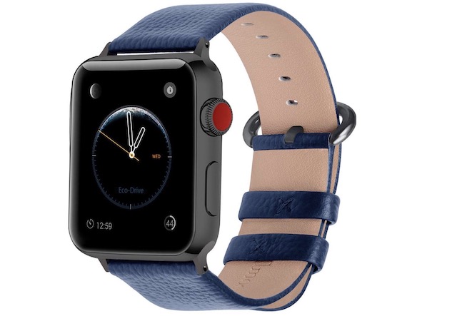 8. Fullmosa Leather Band for Apple Watch Series 4