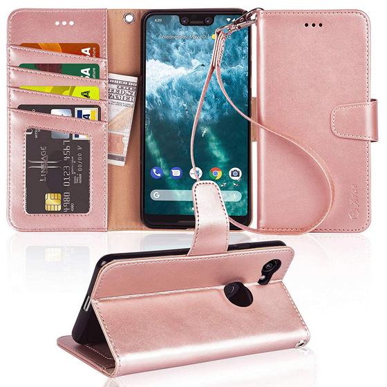 Case-Mate Wallet Folio Genuine Leather Case for Google Pixel 3 XL