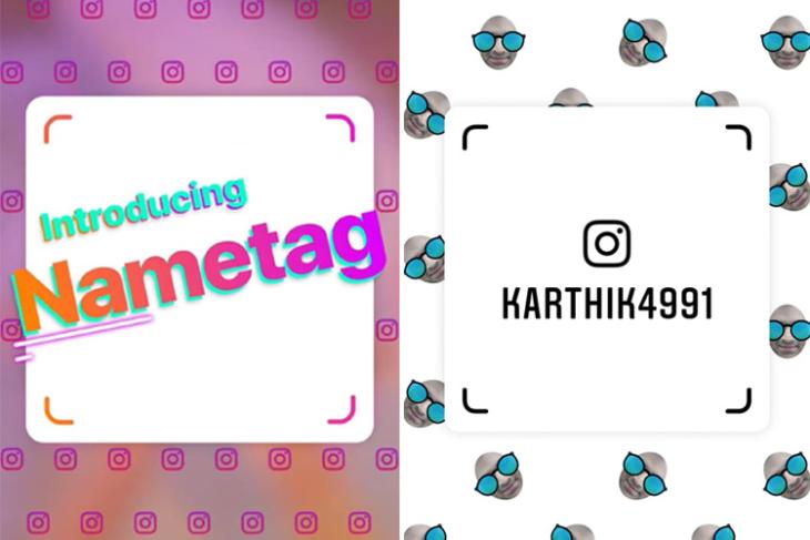 Instagram Nametag