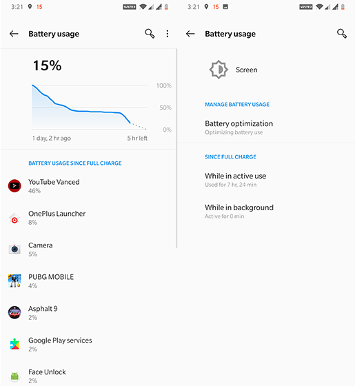 oneplus 6 battery life test