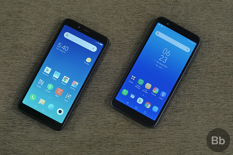 zenfone lite l1 vs redmi 6 front