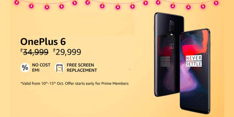 oneplus 6 discount amazon