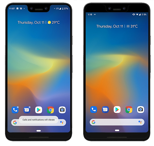 Pixel 3 XL notch