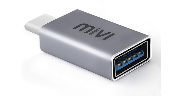 13. Mivi Type-C to USB A OTG adapter