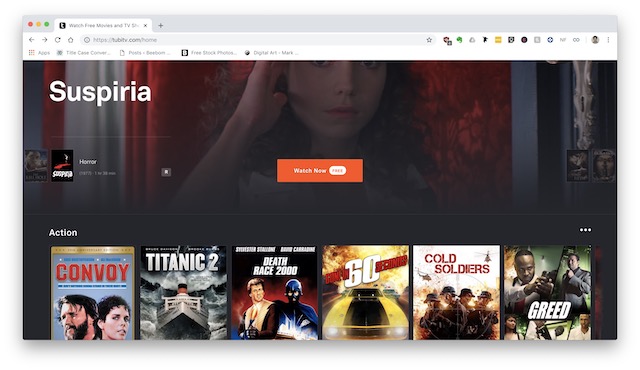 watch movies for free in mac