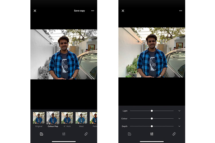 Google Photos on iOS Gets Portrait Depth Editing, But It’s No Better Than Apple’s Photo App