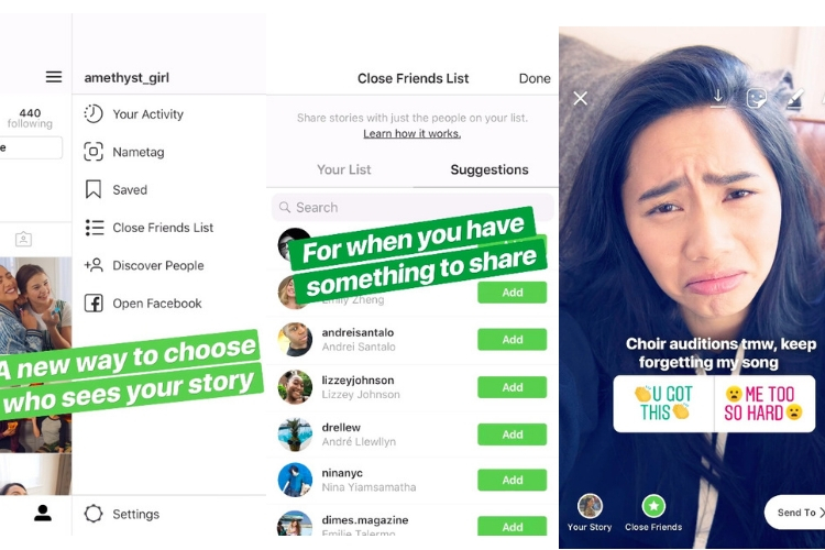 Instagram Now Lets You Share Posts and Reels With Close Friends