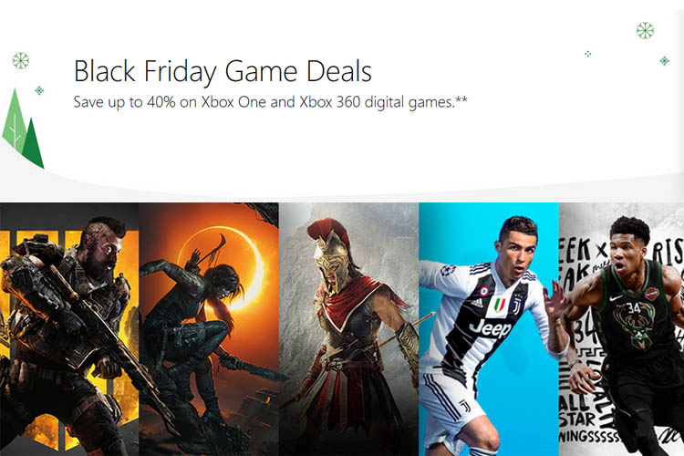 Xbox one x black store friday deals 2018