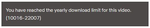 Yearly download limit Netflix
