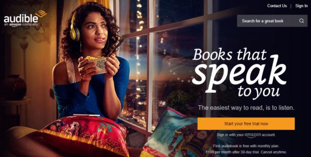 Audible Comes to India with over 2 Lakh Audiobooks and Free 30 Day Trial