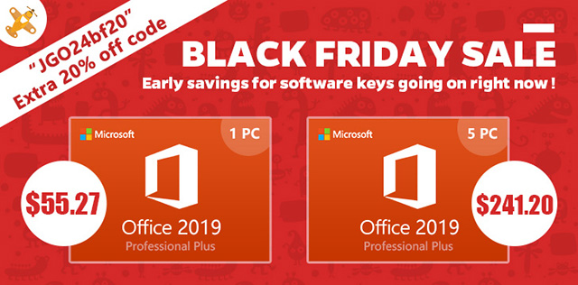 GoodOffer24 Office 2019 Black Friday deal banner