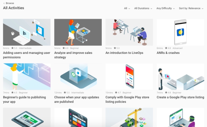 Launch your app or game : Google Play Academy