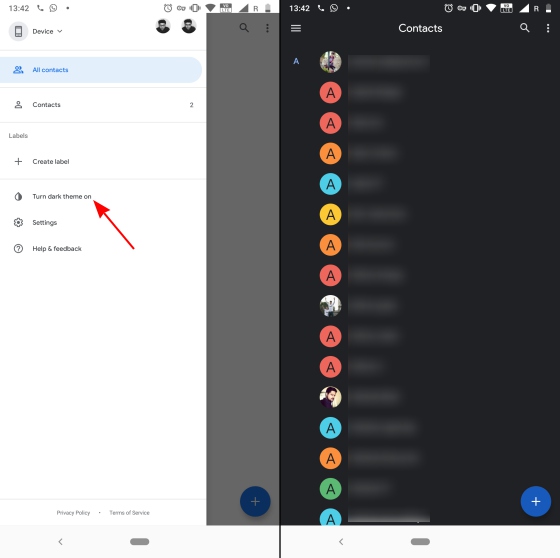Google Contacts Gets Dark Theme: Here’s How To Enable it