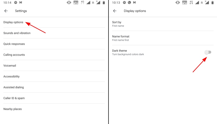 Google Phone Gets Dark Mode To Match Contacts App