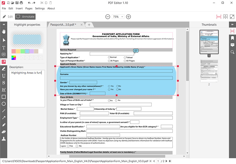 icecream pdf editor 2.47