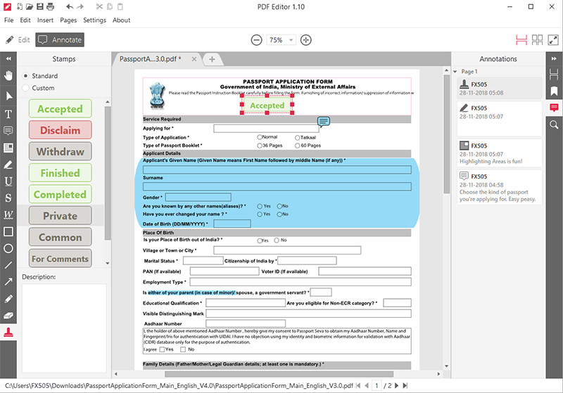 Icecream PDF Editor Pro 2.72 free instals